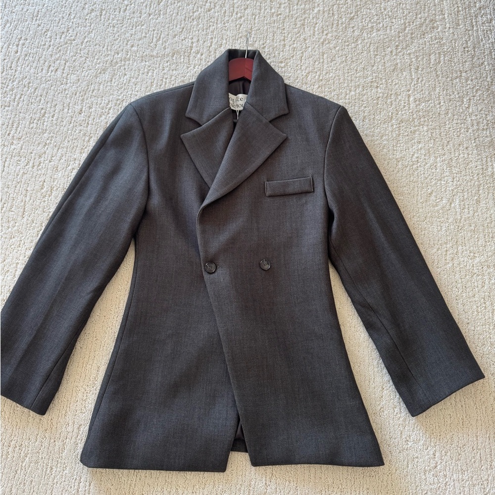 Source Unknown Nangy Double Breasted Cinch Blazer size XS/S.